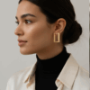 Gold Plated Square Earrings