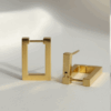 Gold Plated Square Earrings