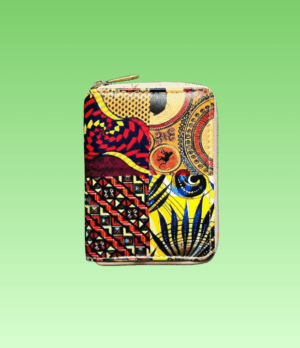 DLJC Bags & Aksesory - African Tribal Blue Kaleidoscope Pattern Fabric Mini Coin Purse Wallet Card Holder Women