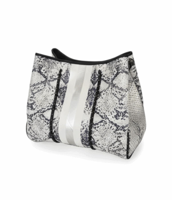 DLJC Bags & Aksesory - Beach Bag and Multi-Use Tote (Black & White 4)